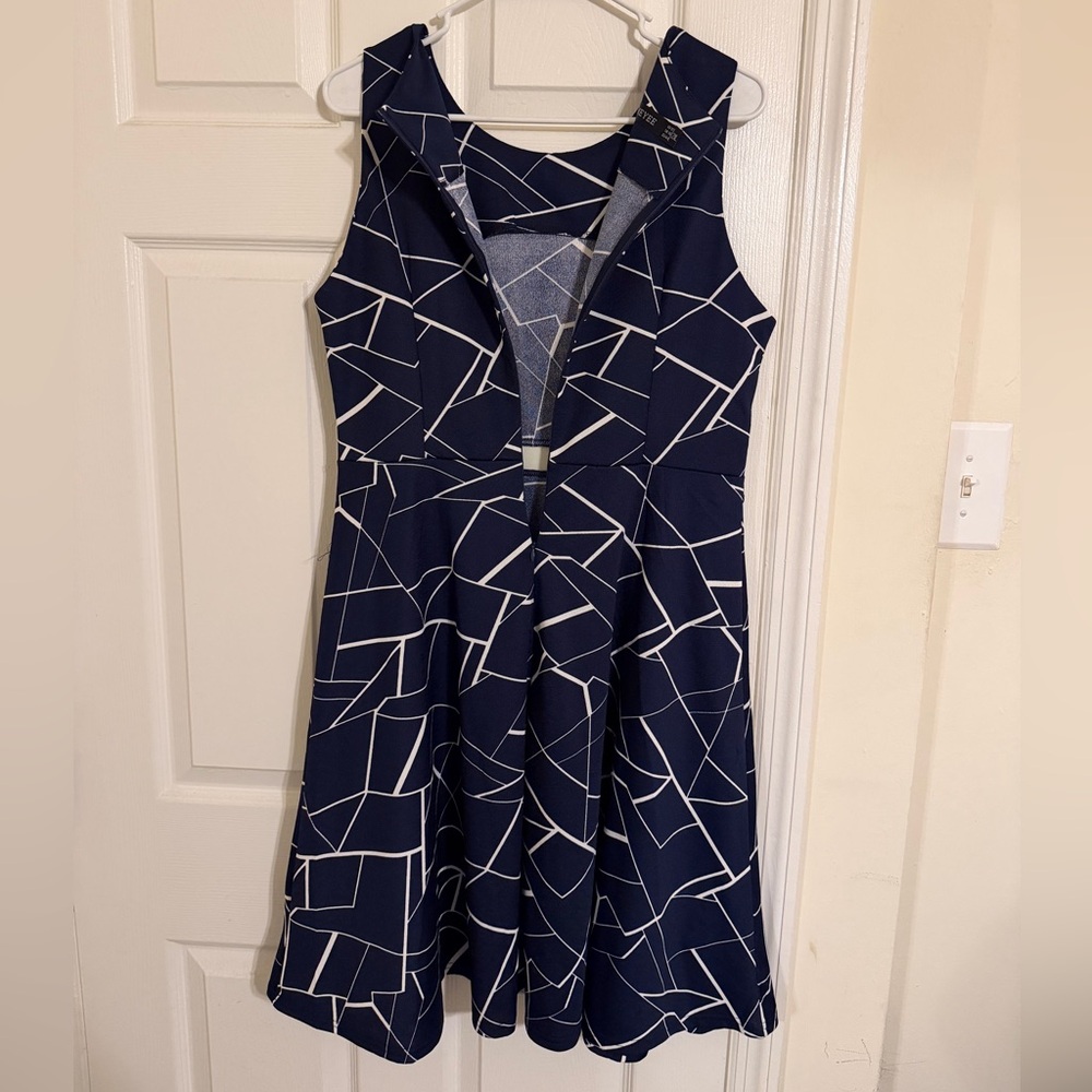 HOMEYEE Geo Print Dress 2XL - Picture 5 of 7